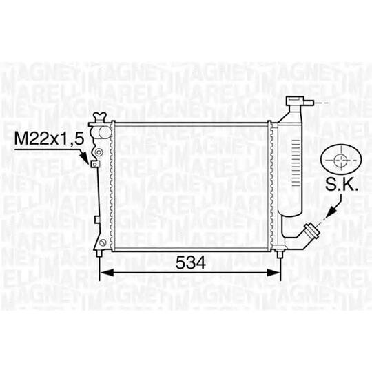 350213119009 - Radiaator, mootorijahutus 