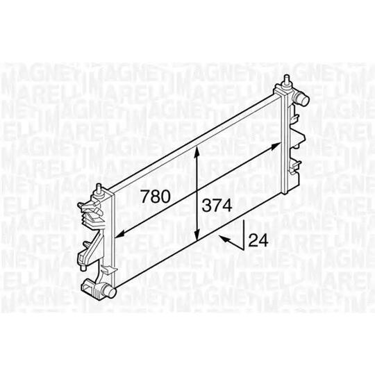 350213127100 - Radiaator, mootorijahutus 