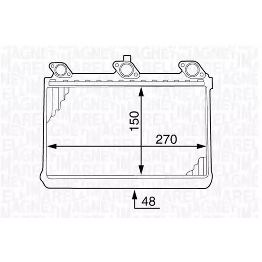 350218348000 - Heat Exchanger, interior heating 