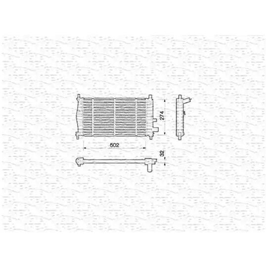 350213780000 - Radiator, engine cooling 