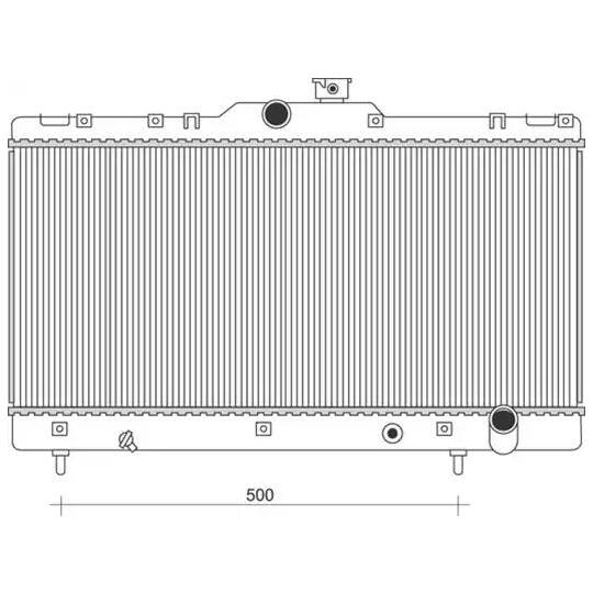 350213116009 - Radiaator, mootorijahutus 