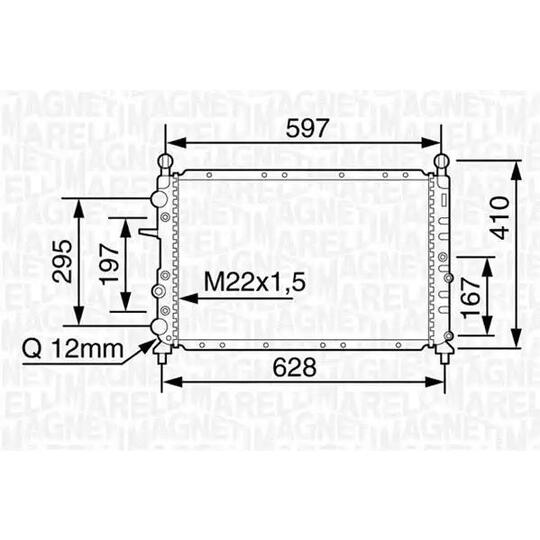 350213117400 - Radiator, engine cooling 