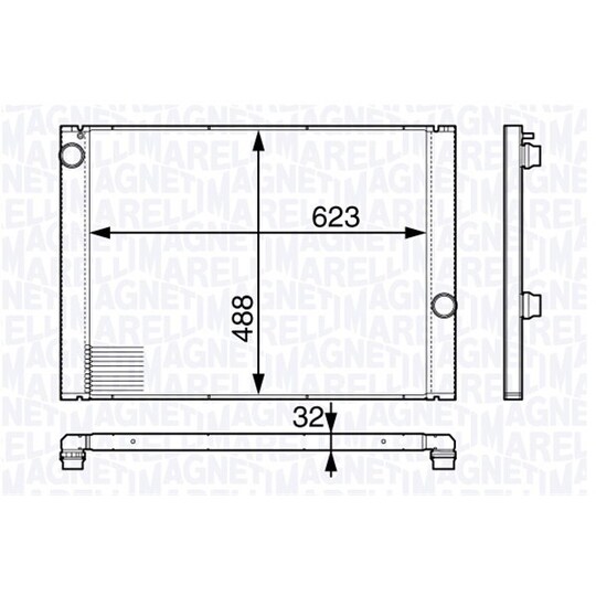 350213142900 - Radiator, engine cooling 