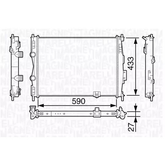 350213136100 - Radiator, engine cooling 