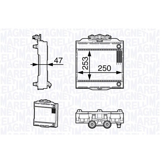 350213139300 - Radiator, engine cooling 