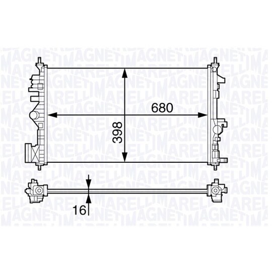 350213140900 - Radiator, engine cooling 