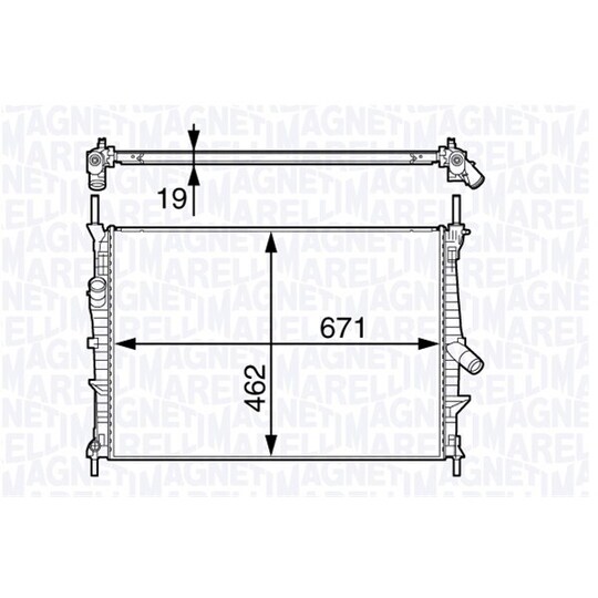 350213143600 - Radiator, engine cooling 