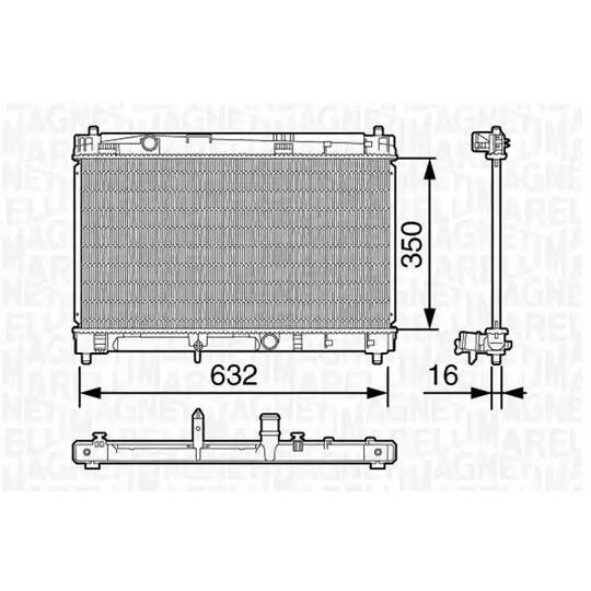 350213137100 - Radiator, engine cooling 