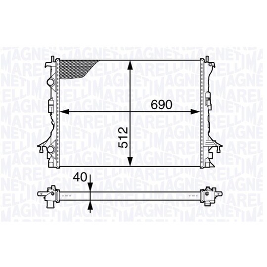 350213140100 - Radiator, engine cooling 