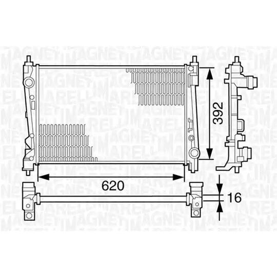 350213124900 - Radiator, engine cooling 