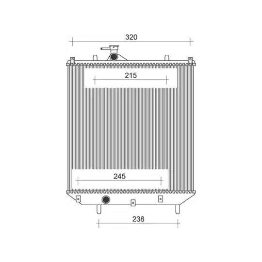 350213115700 - Radiaator, mootorijahutus 