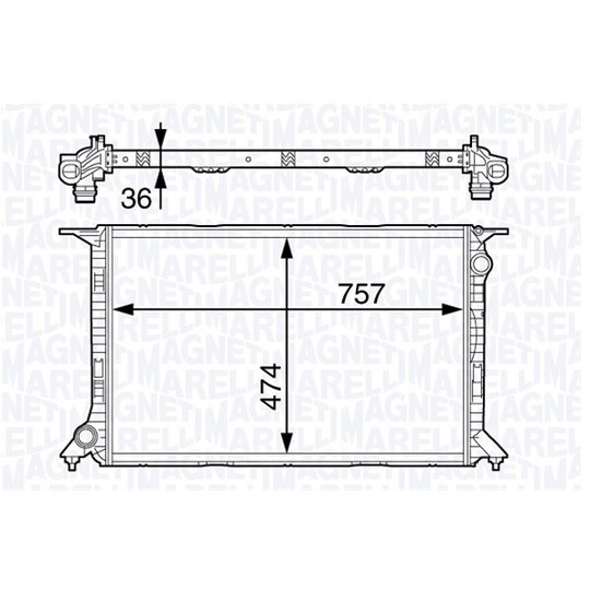 350213141700 - Radiator, engine cooling 