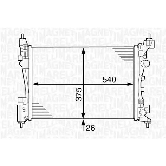 350213126500 - Radiator, engine cooling 