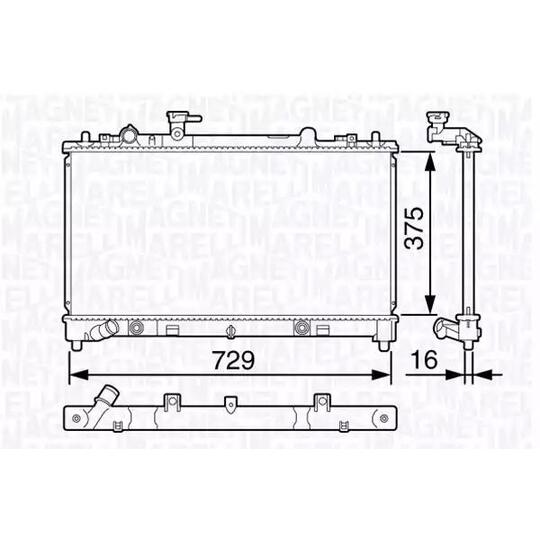 350213134700 - Radiator, engine cooling 