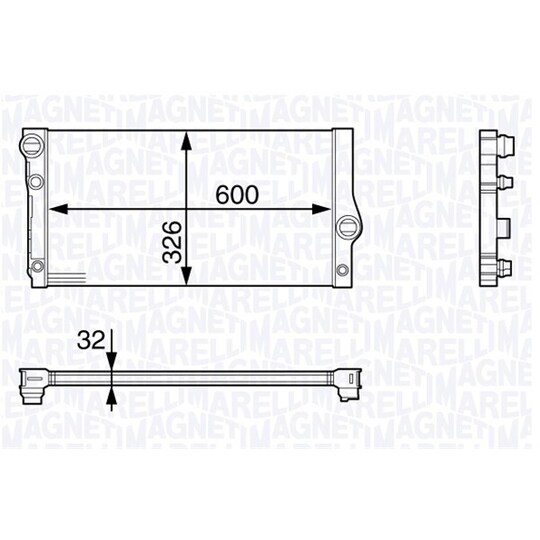 350213142300 - Radiaator, mootorijahutus 