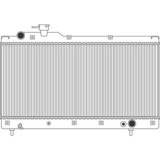 350213116100 - Radiator, engine cooling 