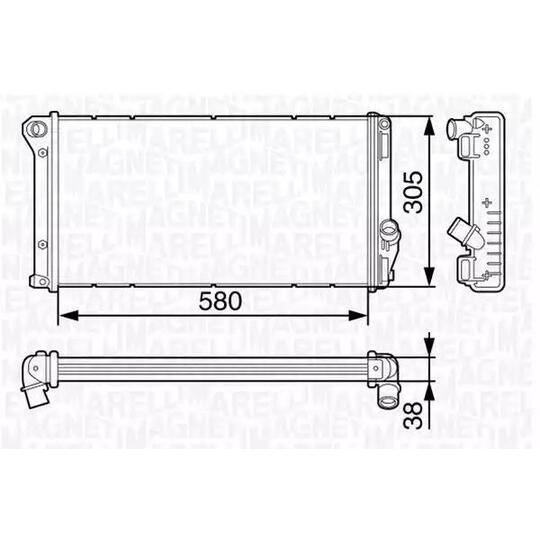 350213131900 - Radiator, engine cooling 