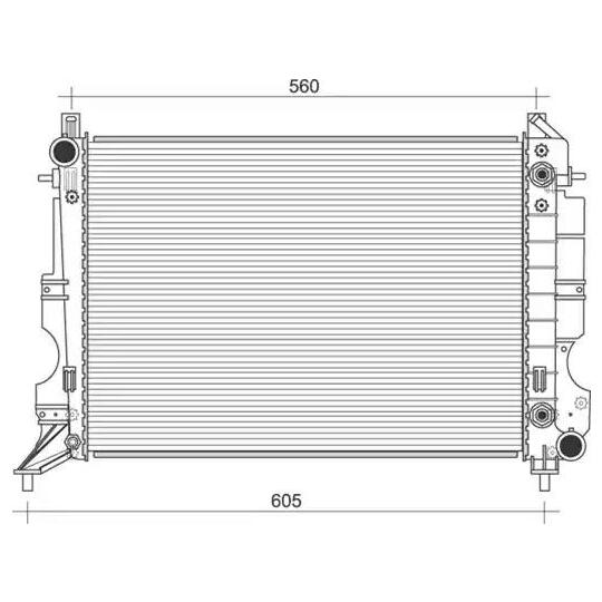 350213114400 - Radiator, engine cooling 