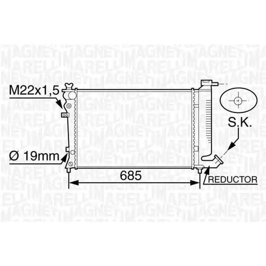 350213120200 - Radiator, engine cooling 