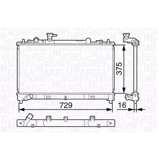 350213134800 - Radiator, engine cooling 