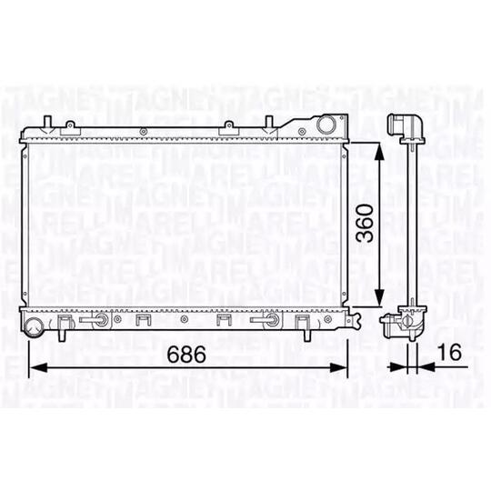 350213132300 - Radiator, engine cooling 