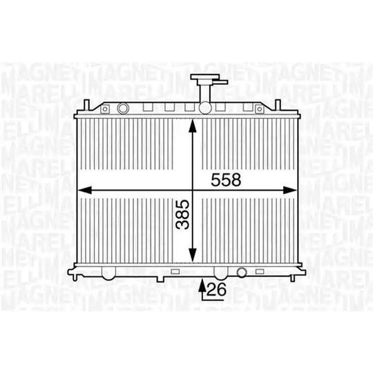 350213128400 - Radiator, engine cooling 