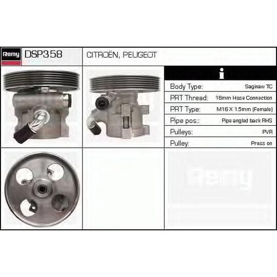 DSP358 - Hydraulic Pump, steering system 