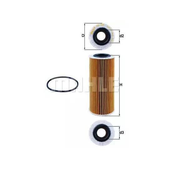 OX 368D2 - Oil filter 