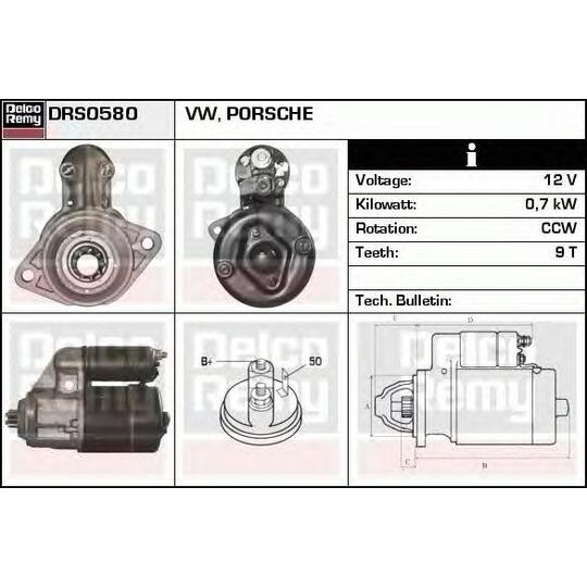 DRS0580 - Startmotor 