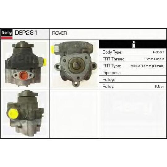 DSP281 - Hydraulic Pump, steering system 