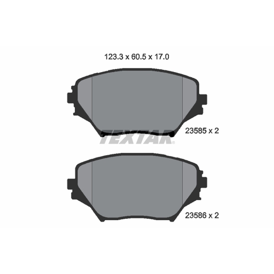 2358501 - Brake Pad Set, disc brake 