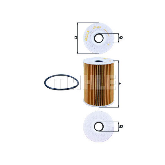 OX 415D - Oil filter 