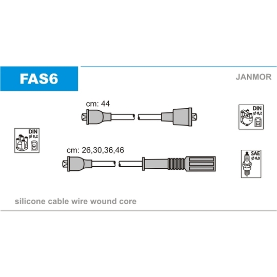 FAS6 - Ignition Cable Kit 