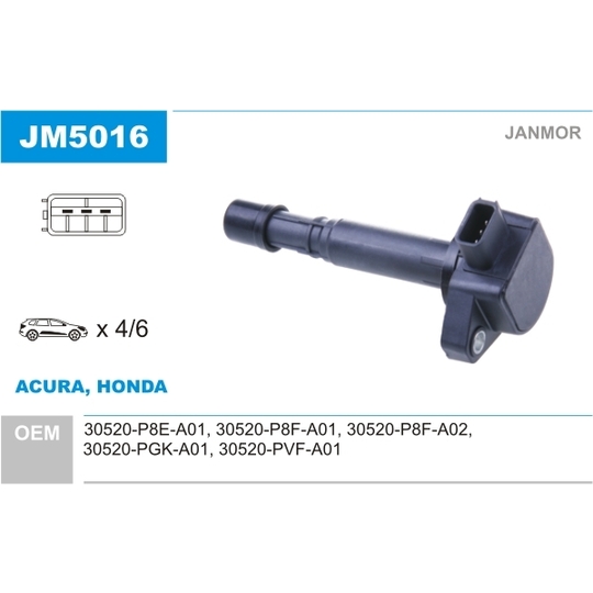 JM5016 - Ignition coil 