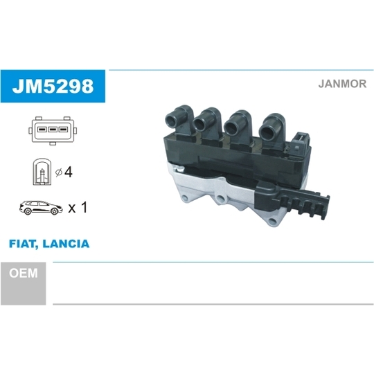 JM5298 - Ignition coil 