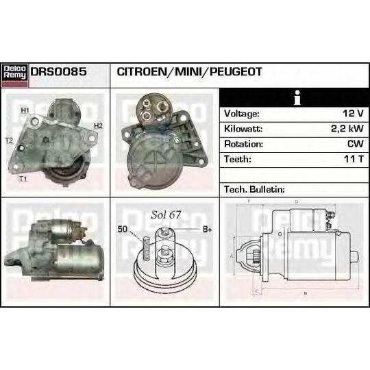 DRS0085 - Startmotor 