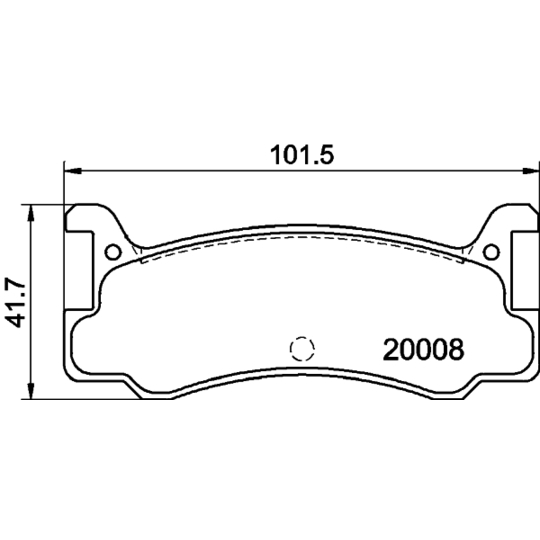 MDB1358 - Piduriklotsi komplekt, ketaspidur 