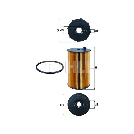 OX 205/2D - Oil filter 