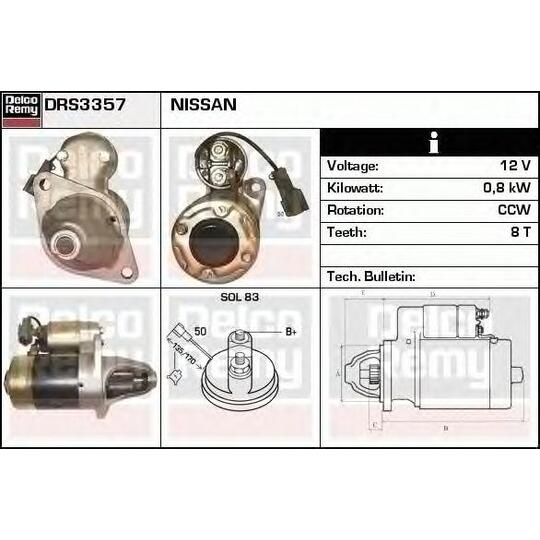 DRS3357 - Startmotor 