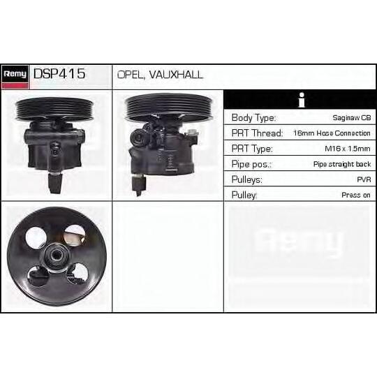 DSP415 - Hydraulic Pump, steering system 