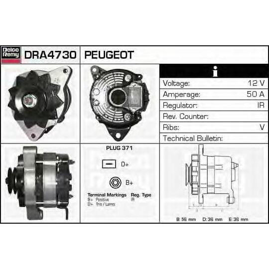DRA4730 - Alternator 