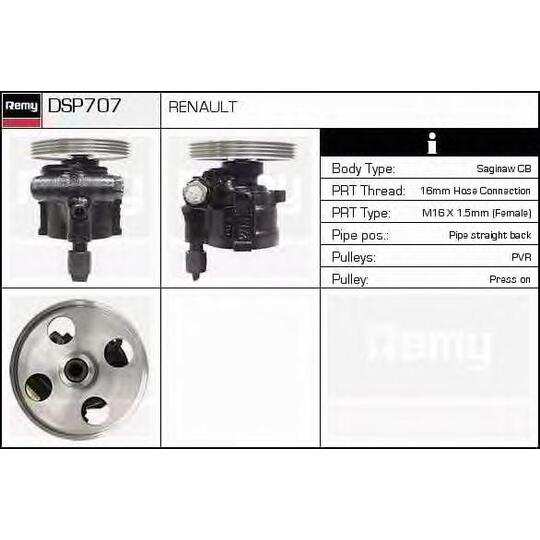DSP707 - Hydraulic Pump, steering system 