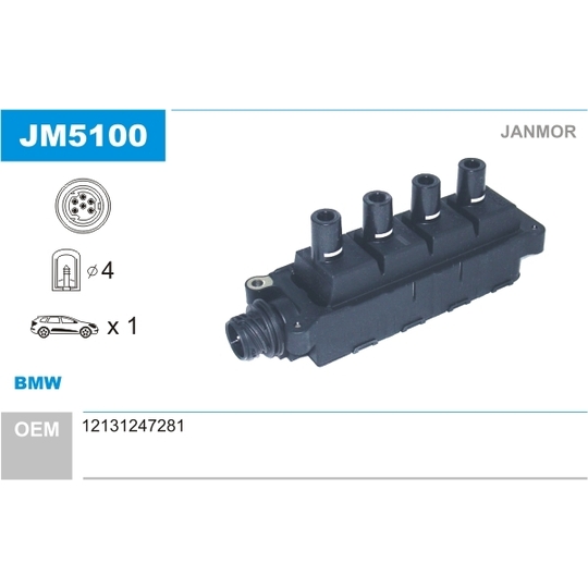JM5100 - Ignition coil 