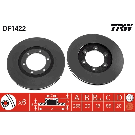 DF1422 - Brake Disc 