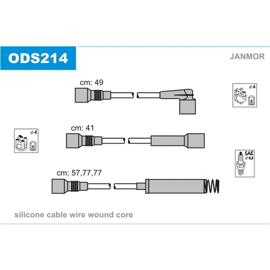 ODS214 - Ignition Cable Kit 