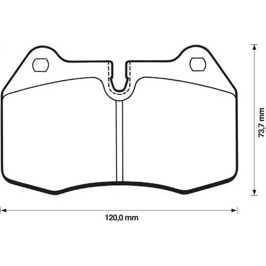 571852J - Brake Pad Set, disc brake 