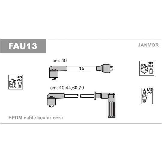 FAU13 - Ignition Cable Kit 