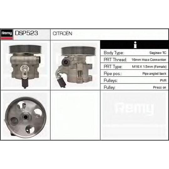 DSP523 - Hydraulic Pump, steering system 