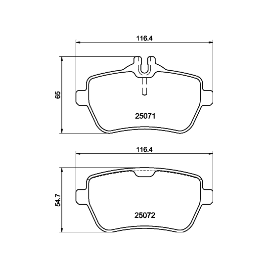 MDB3284 - Brake Pad Set, disc brake 