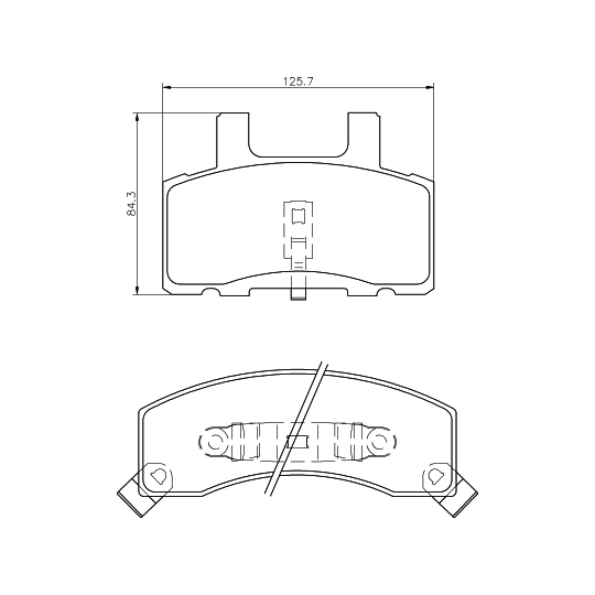 MDB1778 - Brake Pad Set, disc brake 